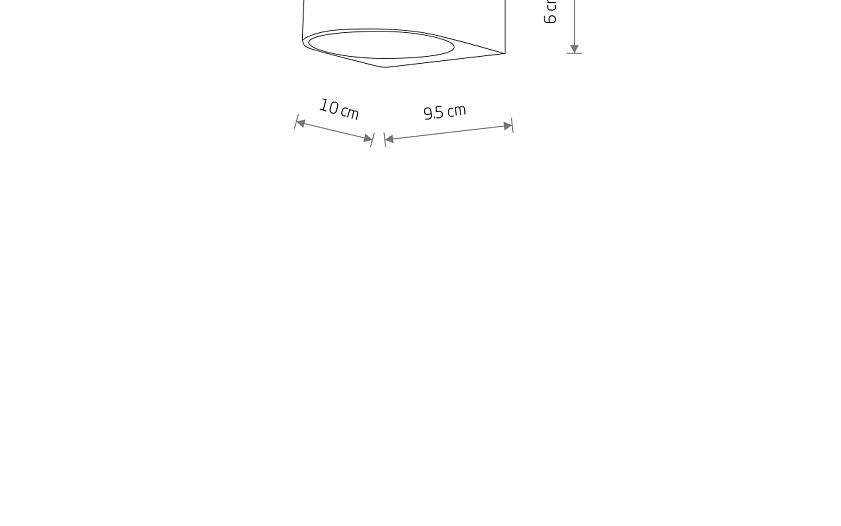 Nelano | LED buitenwandlamp compact | IP54 zwart