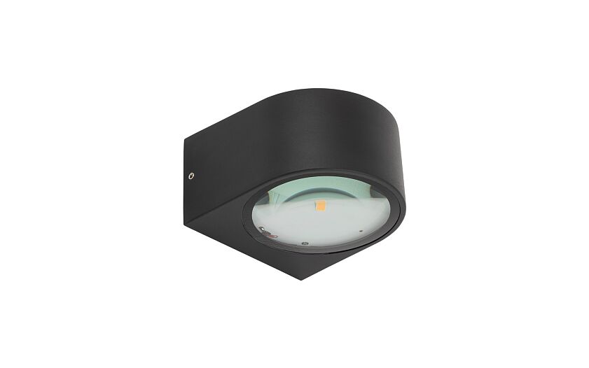 Nelano | LED buitenwandlamp compact | IP54 zwart