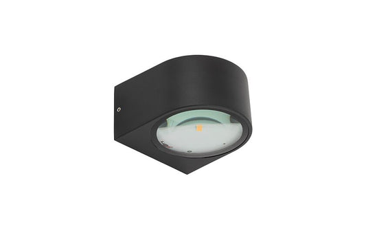 Nelano | LED outdoor wall light compact | IP54 black
