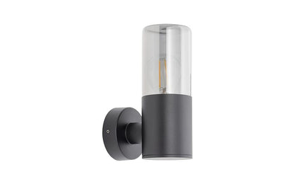 Idano | E27 buitenwandlamp rookglas | IP44