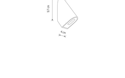 Clinaro | LED buitenwandlamp accent | IP54 zwart