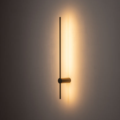 SABER LED SILK OLIVE lineaire wandlamp textiel sfeerbeeld
