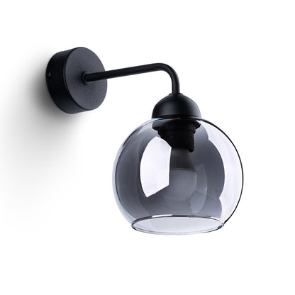 ALINO ronde wandlamp zwart