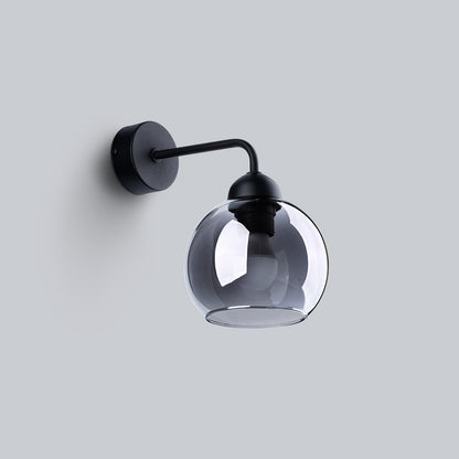 ALINO ronde wandlamp zwart