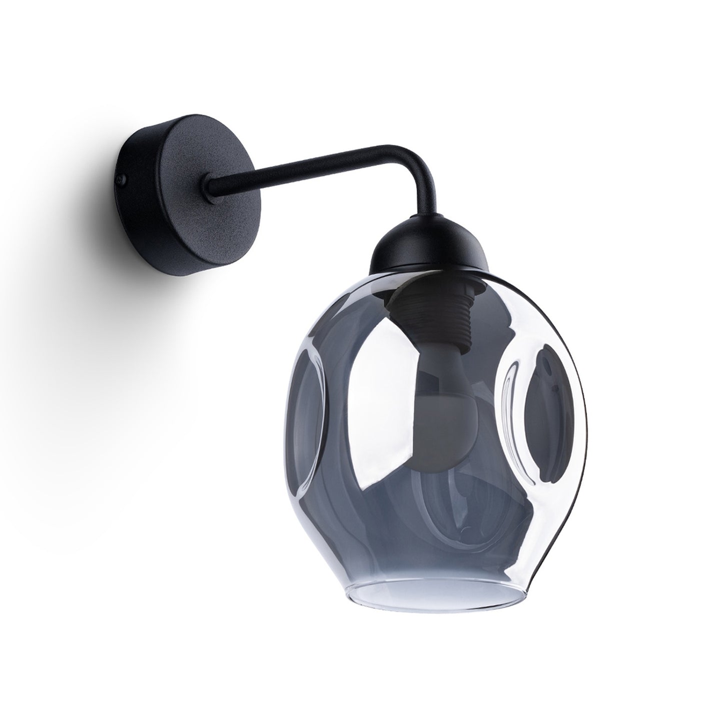 FILLAN ovale wandlamp zwart