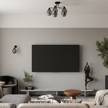 FILLAN ovale wandlamp zwart