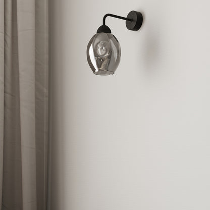 FILLAN ovale wandlamp zwart