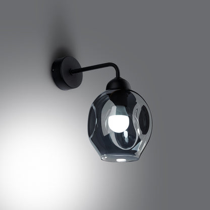 FILLAN ovale wandlamp zwart