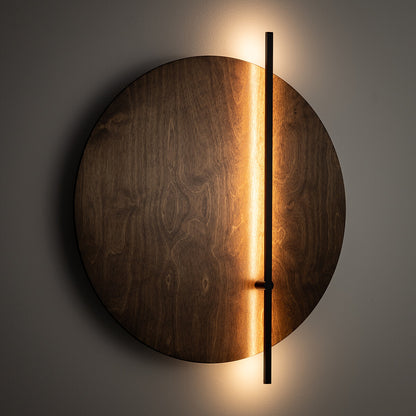 SUNSET LED D houten wandlamp detail