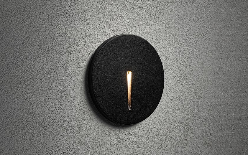 Abbaro | LED inbouw wandspot buiten | IP54 zwart