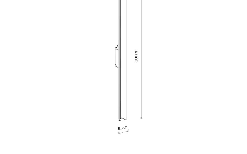 Islano | LED buitenwandlamp lichtbalk 100 cm | IP54