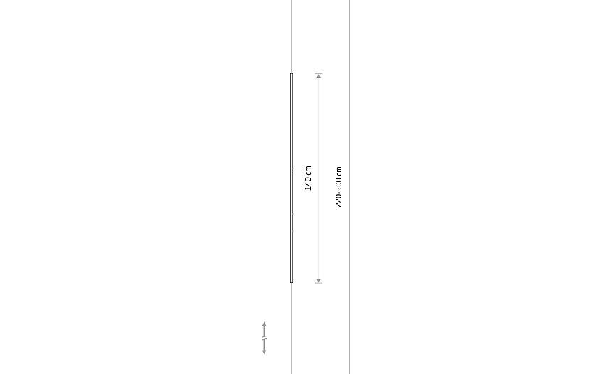 VERTIC LED hanglamp maattekening