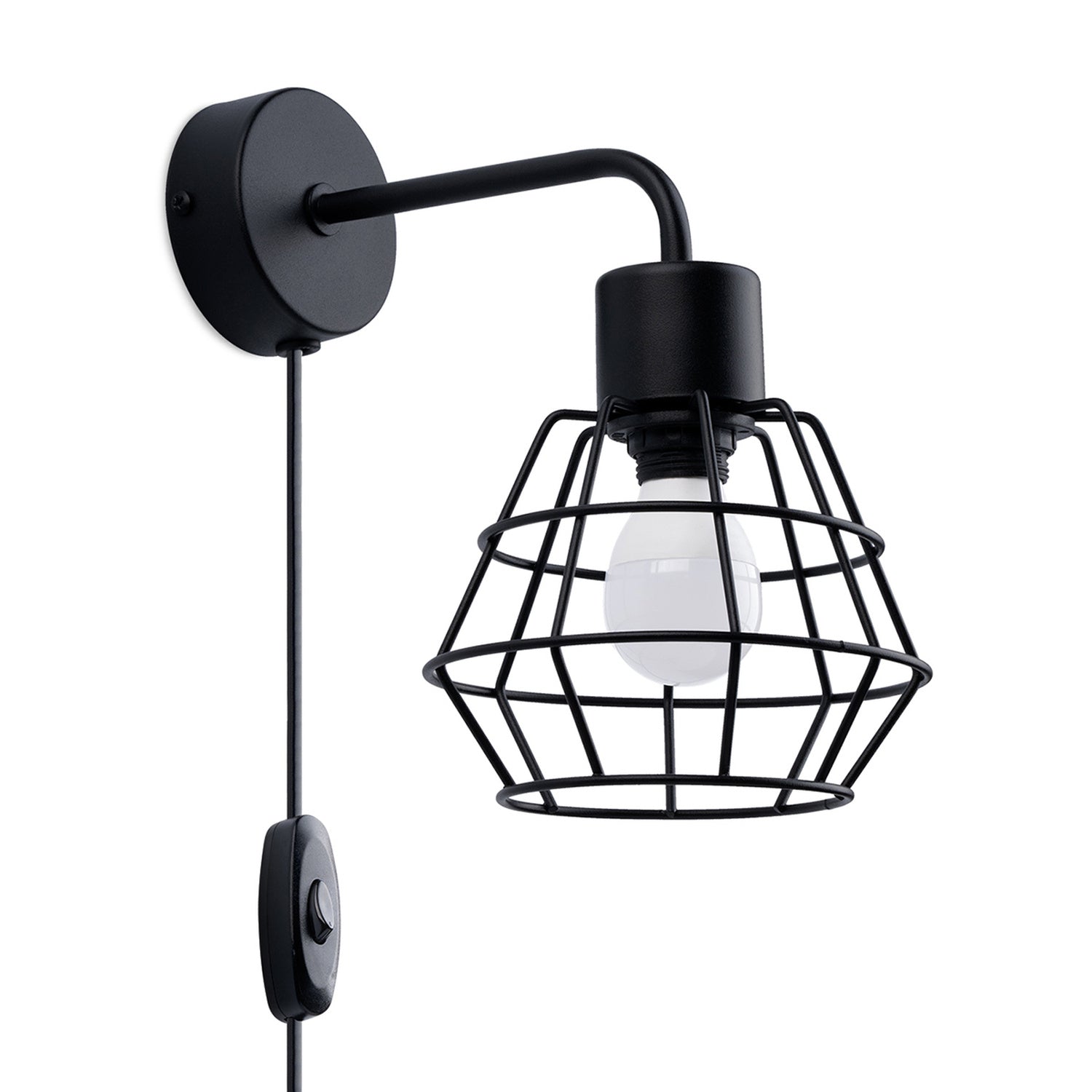 SUBA geometrische wandlamp zwart
