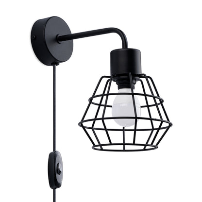 SUBA geometrische wandlamp zwart