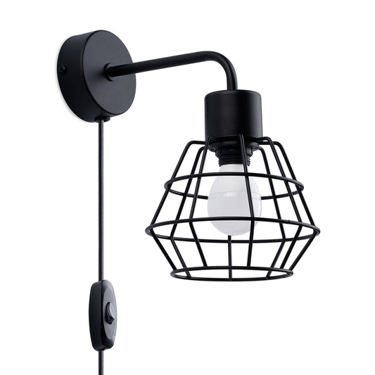 SUBA geometrische wandlamp zwart