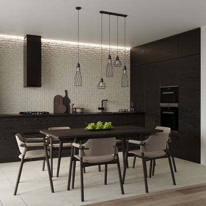SUBA geometrische wandlamp zwart