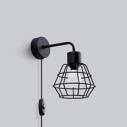 SUBA geometrische wandlamp zwart