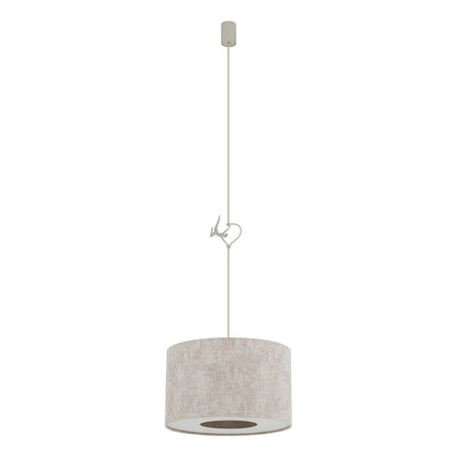 CEDRO hanglamp stoffen kap detailfoto