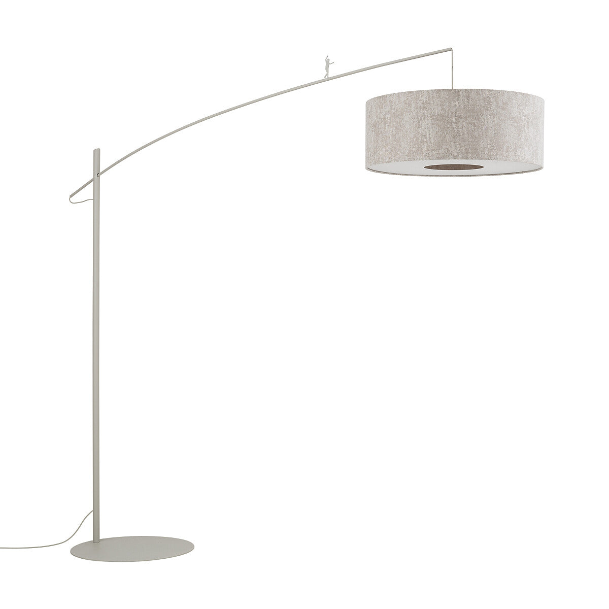 POISE booglamp zilvergrijs beige