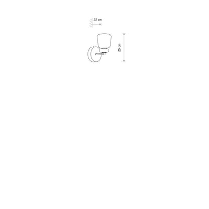 CERAMIC LED keramische wandlamp afmetingen