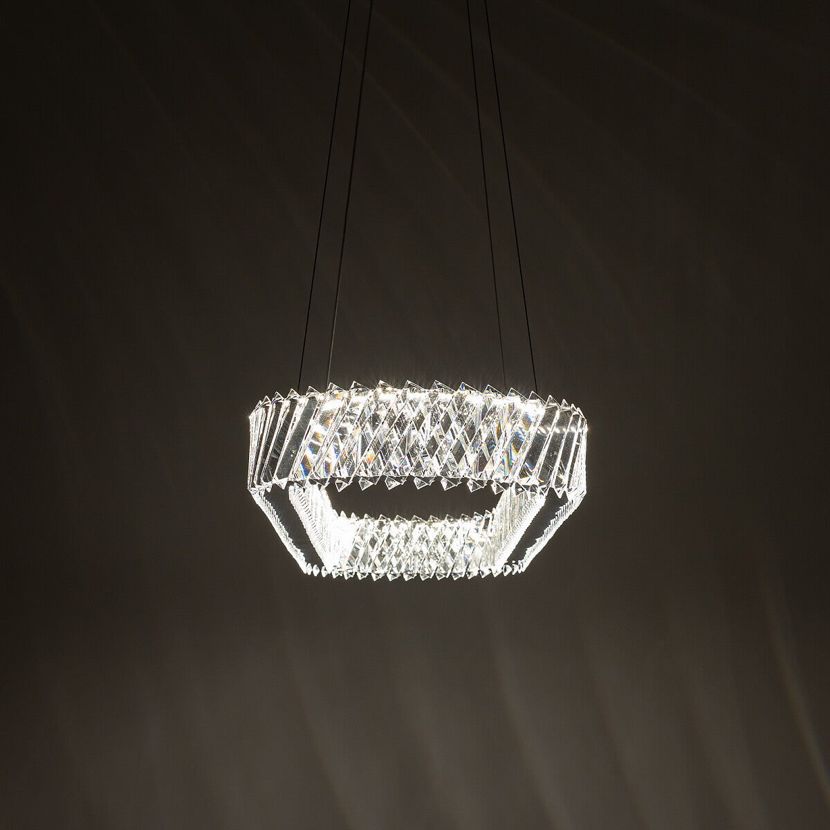 LUXORA OVAL kristallen kroonluchter interieur