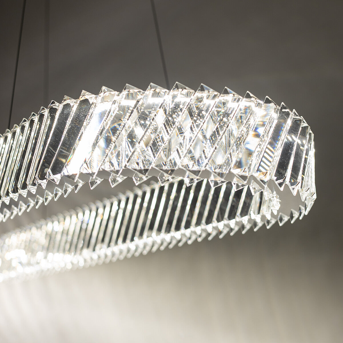 LUXORA OVAL kristallen kroonluchter toepassing