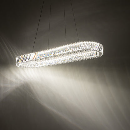 LUXORA OVAL kristallen kroonluchter sfeerbeeld