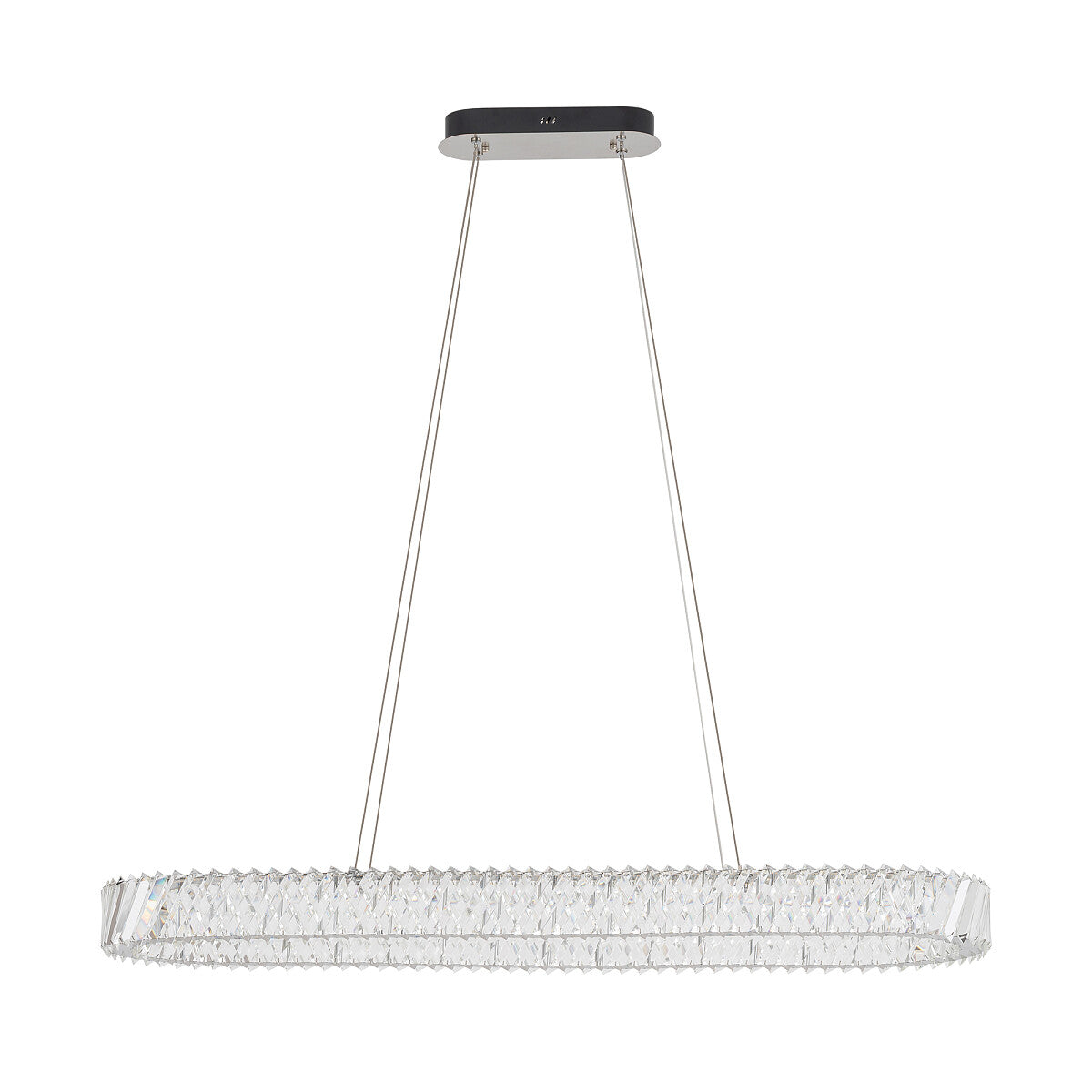 LUXORA OVAL kristallen kroonluchter LED