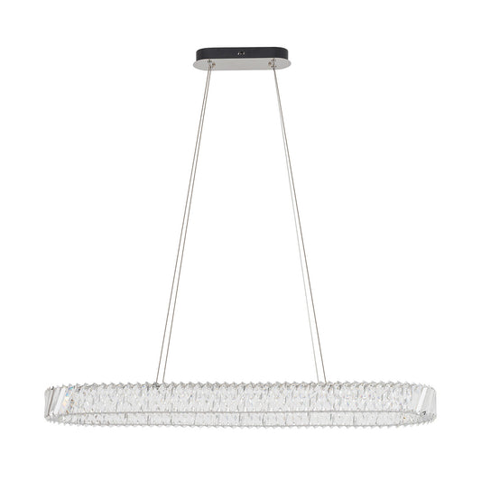 LUXORA OVAL kristallen kroonluchter LED