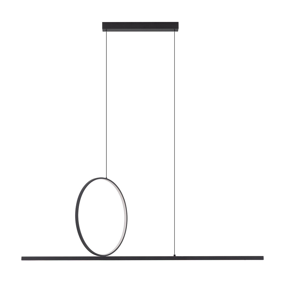 LINEO LED hanglamp zwart sfeerbeeld