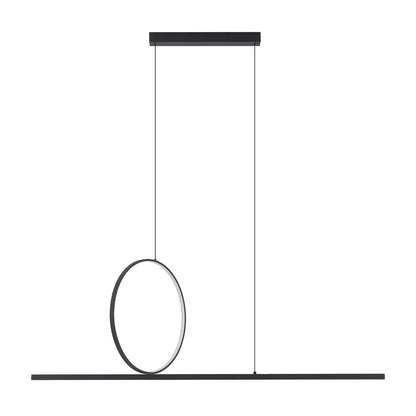 LINEO LED hanglamp zwart sfeerbeeld