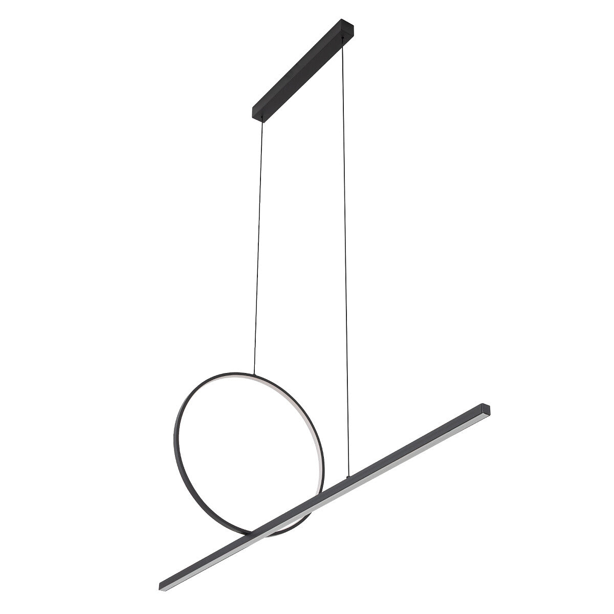 LINEO LED hanglamp zwart sfeerbeeld