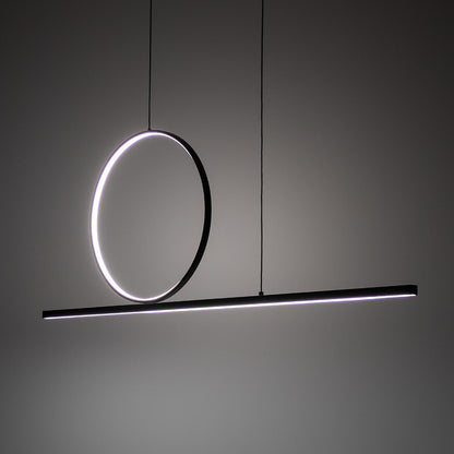 LINEO LED hanglamp zwart sfeerbeeld