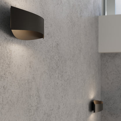 TONI langwerpige wandlamp zwart
