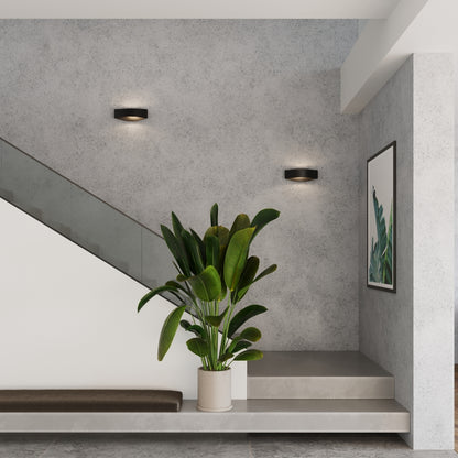 TONI langwerpige wandlamp zwart