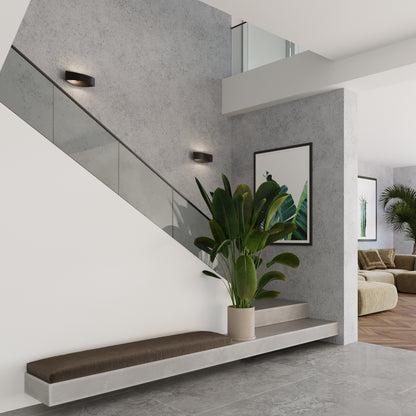 TONI langwerpige wandlamp zwart