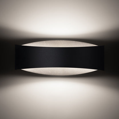 TONI langwerpige wandlamp zwart