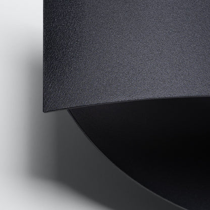 TONI langwerpige wandlamp zwart