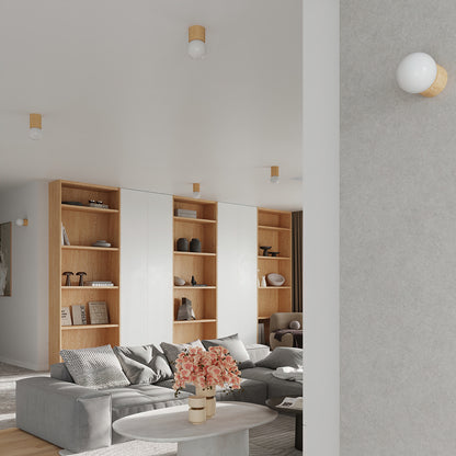 BOOMO houten wandlamp naturel hout