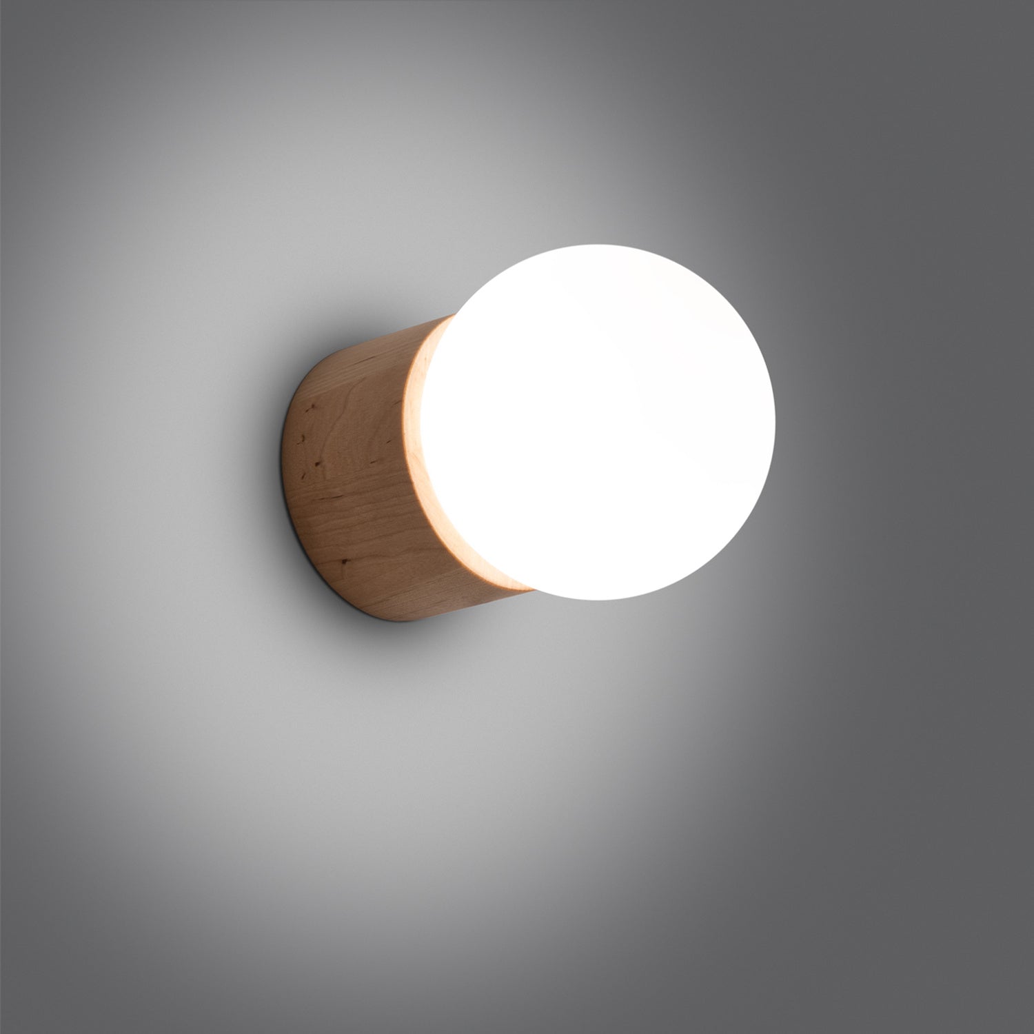 BOOMO houten wandlamp naturel hout