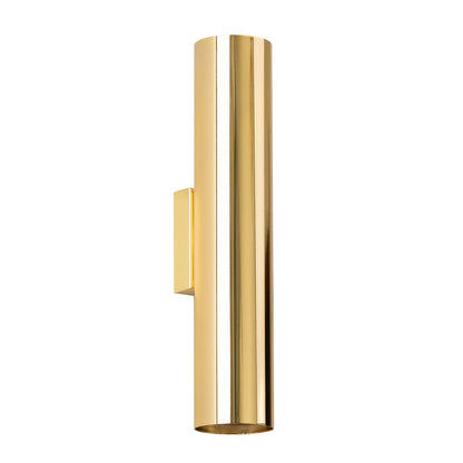 LAGOS 2 wandlamp gepolijst goud