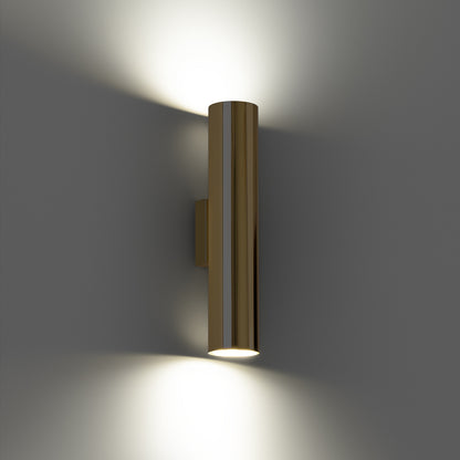 LAGOS 2 wandlamp gepolijst goud