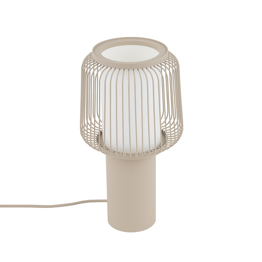 NOME tafellamp beige stoffen kap E27 packshot