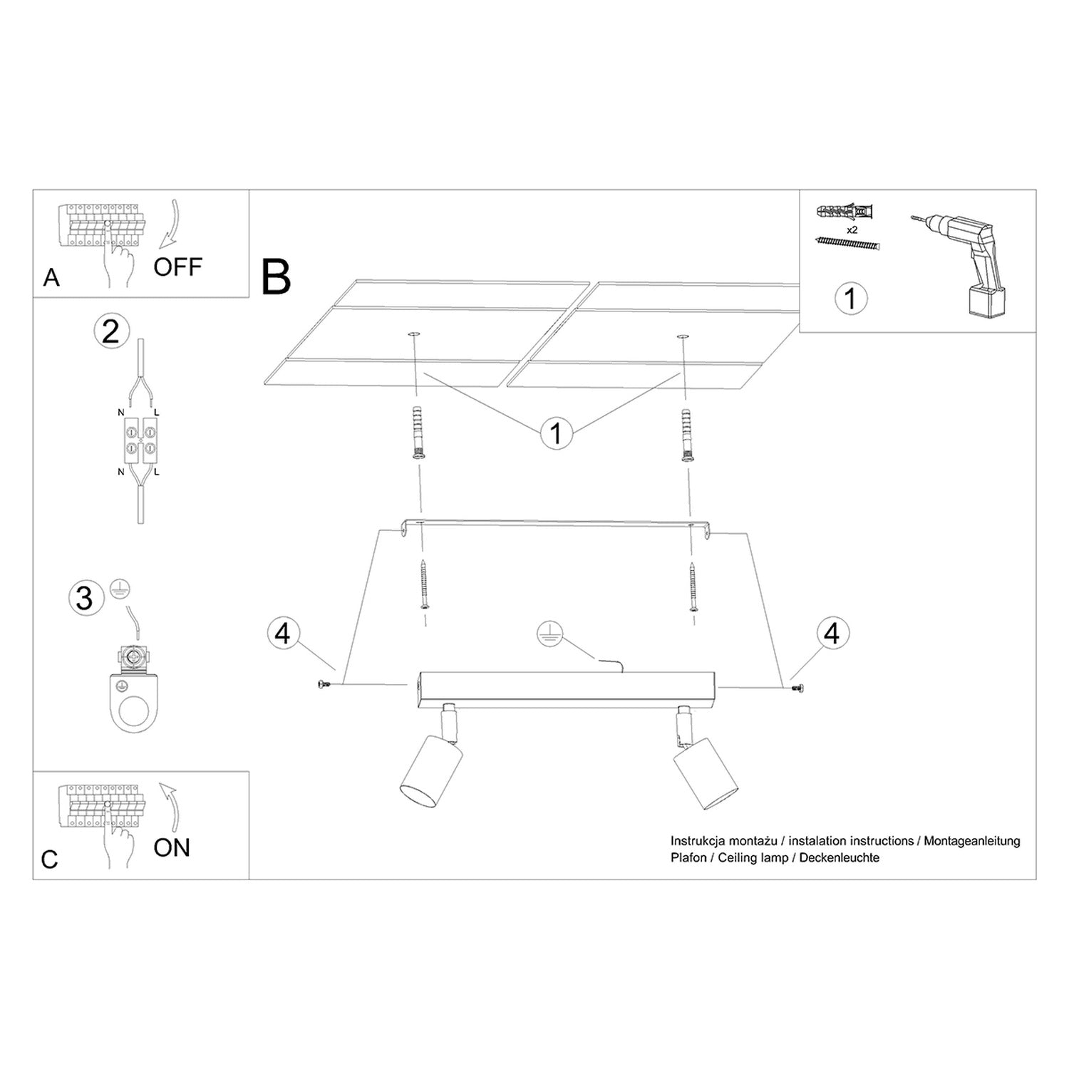 VERDO plafondlamp