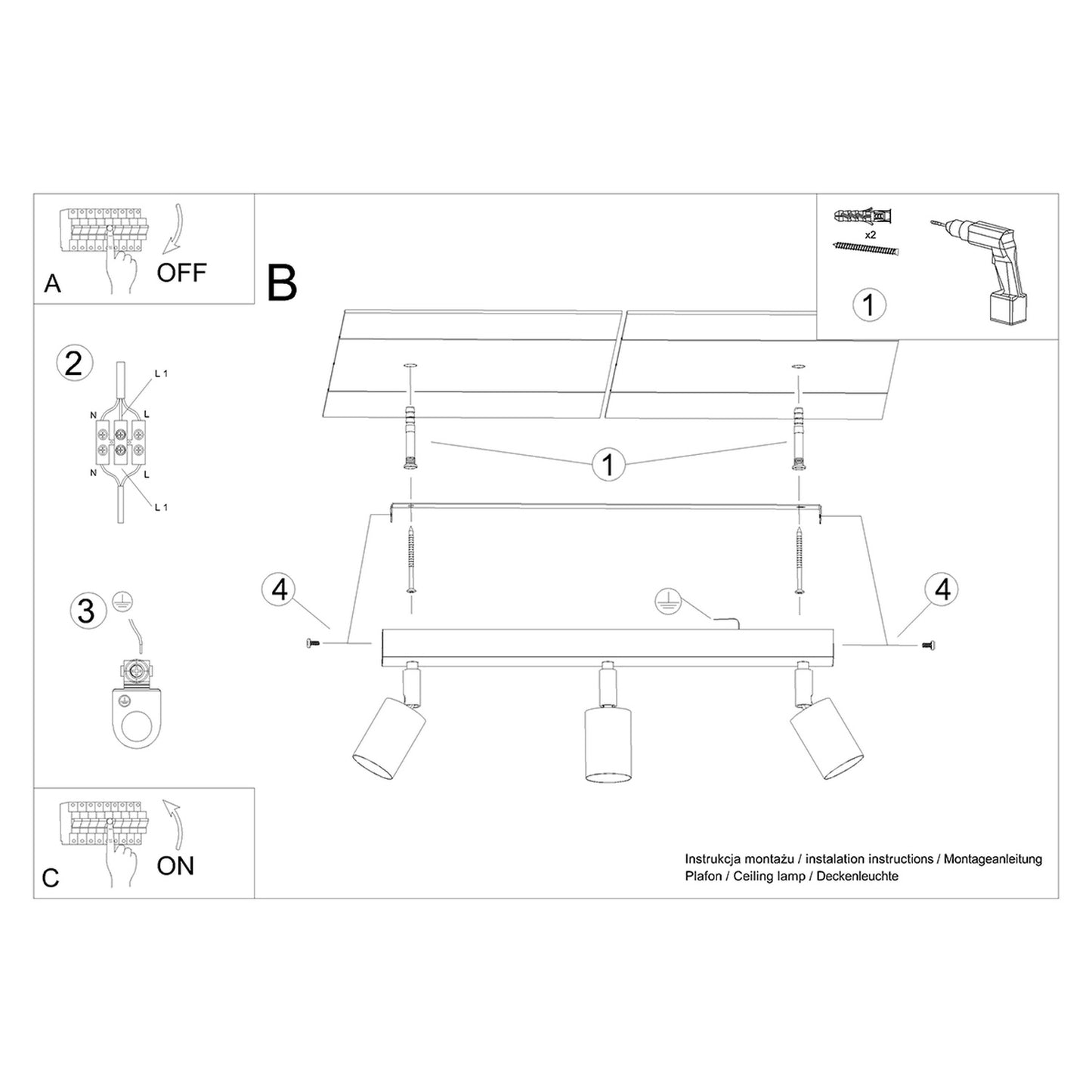 VERDO plafondlamp