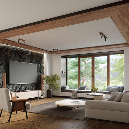 ZUCA design wandlamp zwart hout