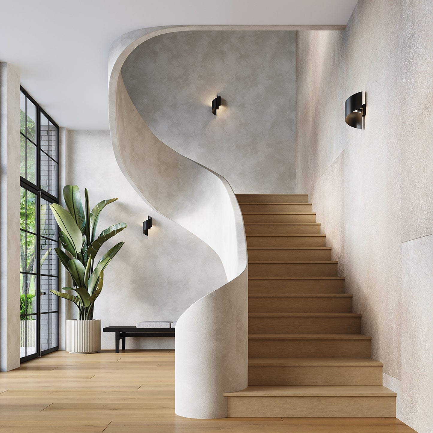 TALASSA design wandlamp zwart
