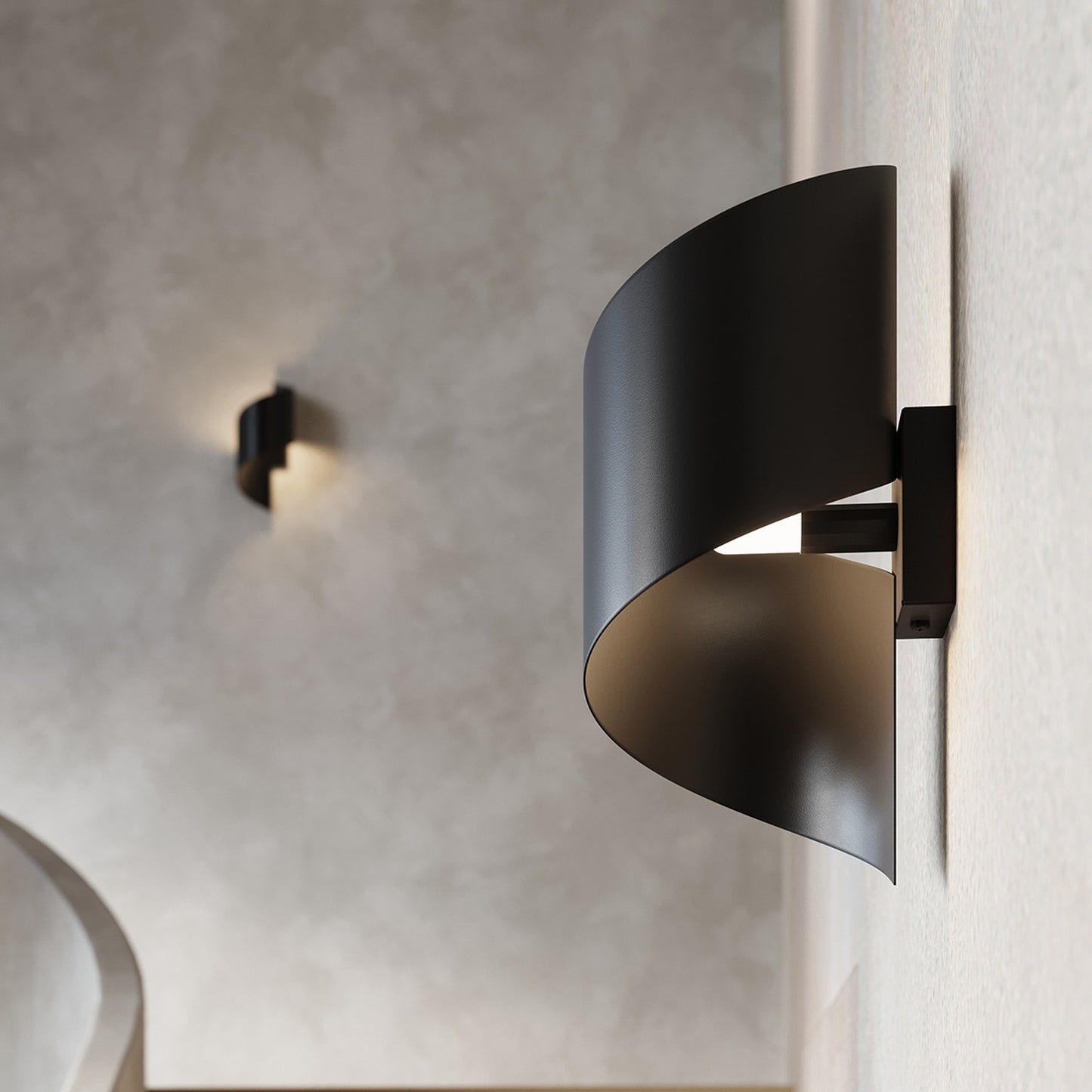 TALASSA design wandlamp zwart