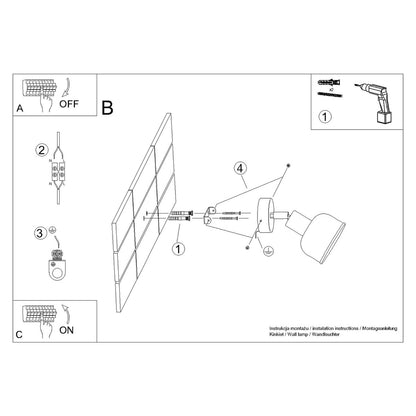 ELBA geometrische wandlamp wit