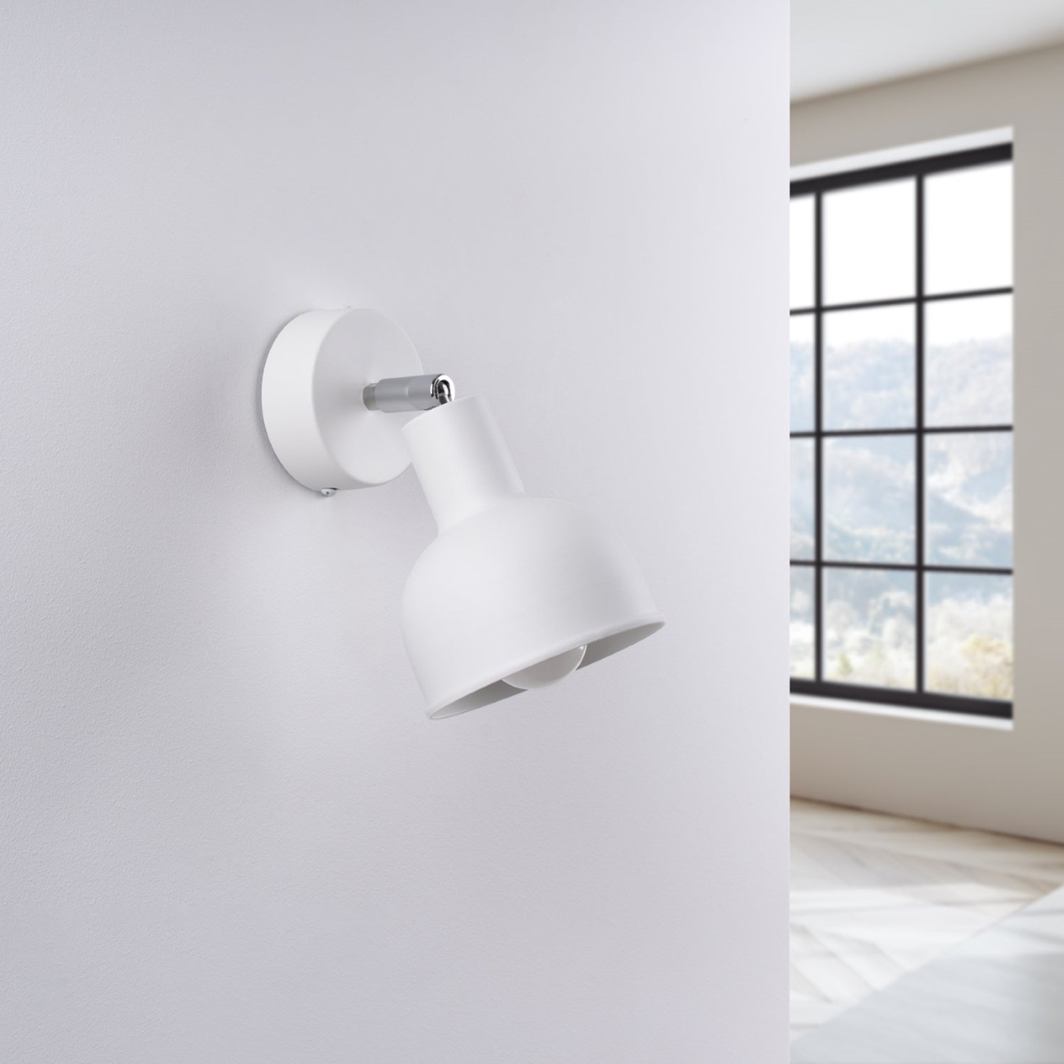 ELBA geometrische wandlamp wit